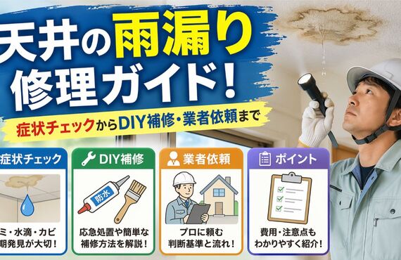 18 天井 の 雨漏り 修理